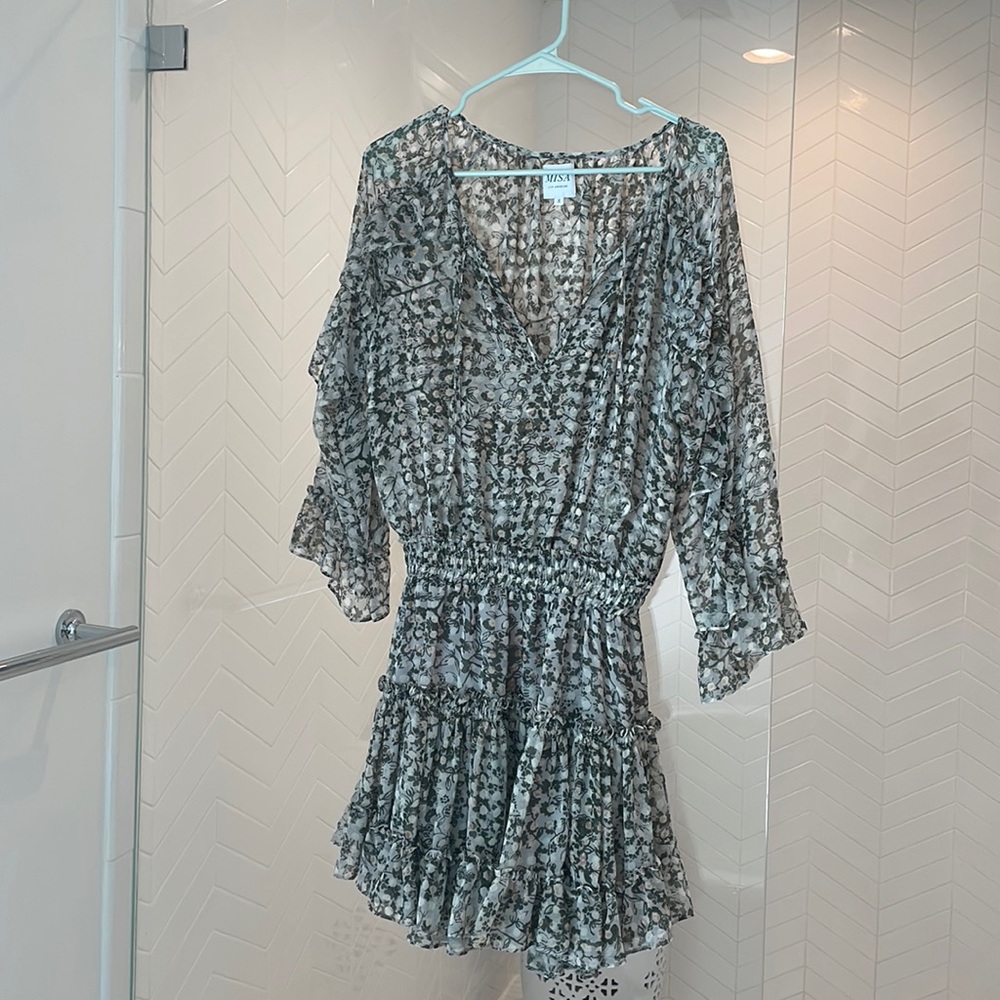 Misa floral mini dress